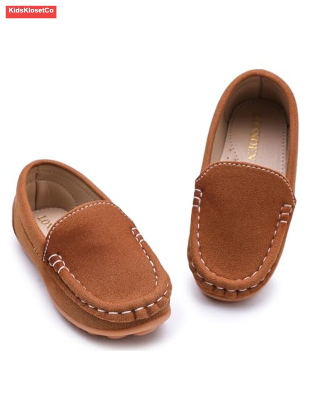 Faux Suede Mocc Boys Girls Toddler Casual Dress Shoes